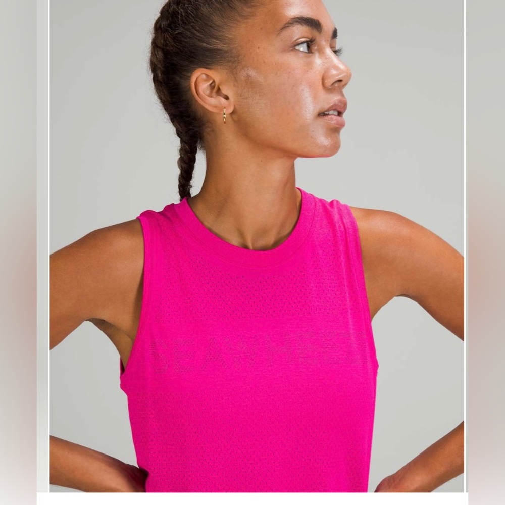Lululemon swiftly breeze tank top Seawheeze EUC size 4